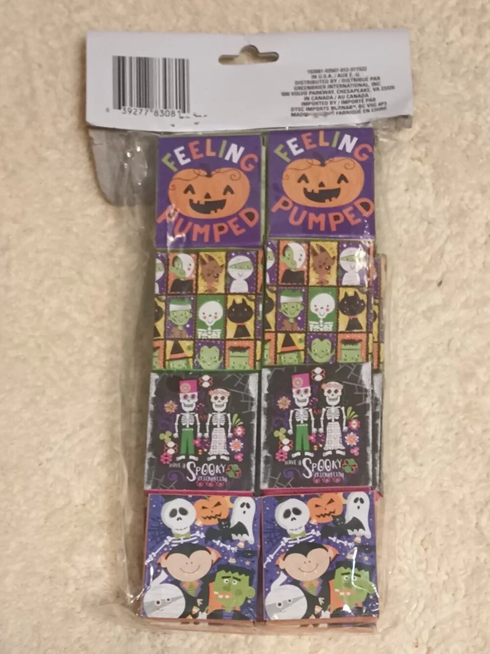 A Bundle of New Halloween Novelty Items for a Classroom Party (121 pieces)